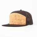 cork front with solid dark brown