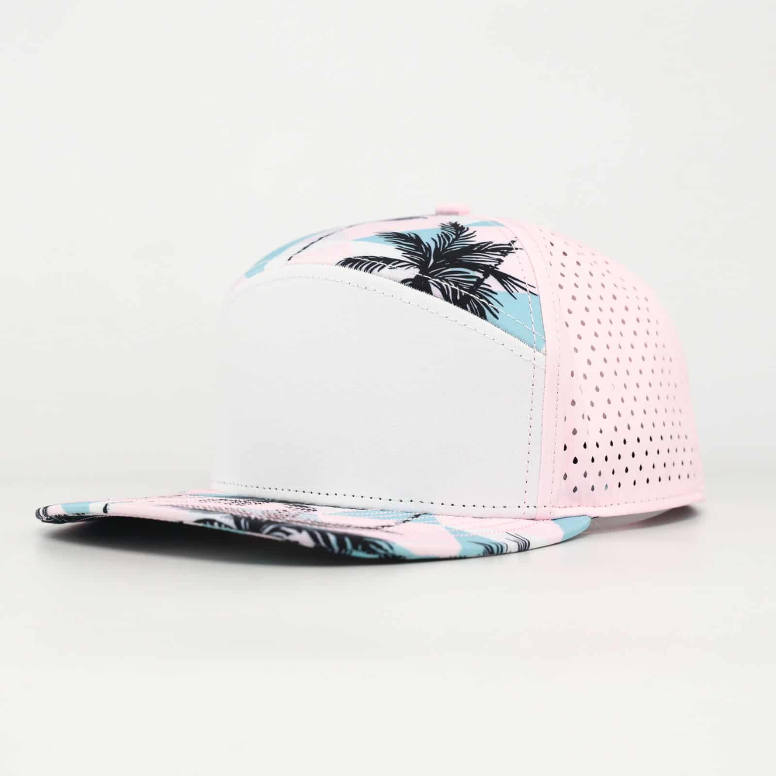 white with palms pink back