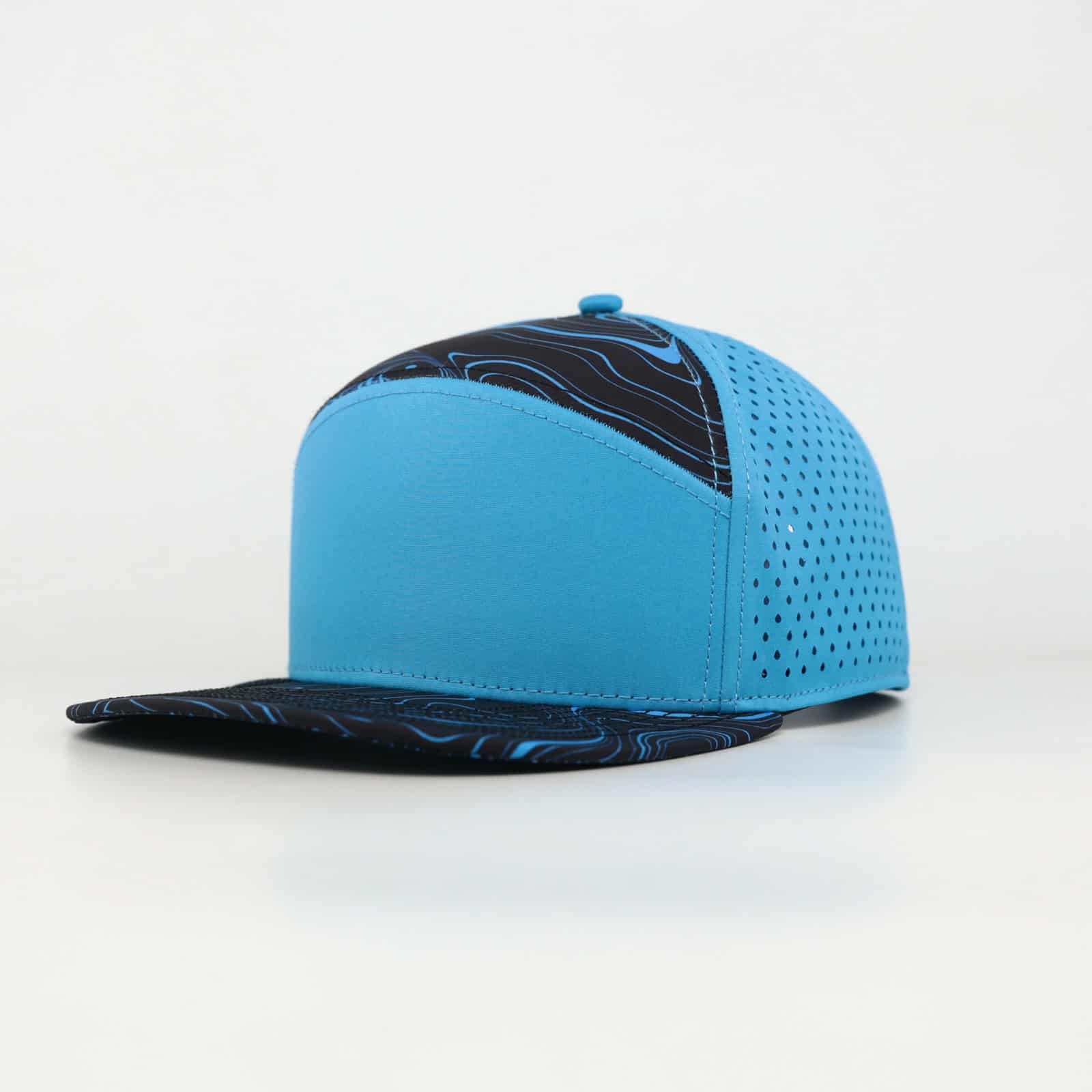 blue front with topo top and bill with blue back