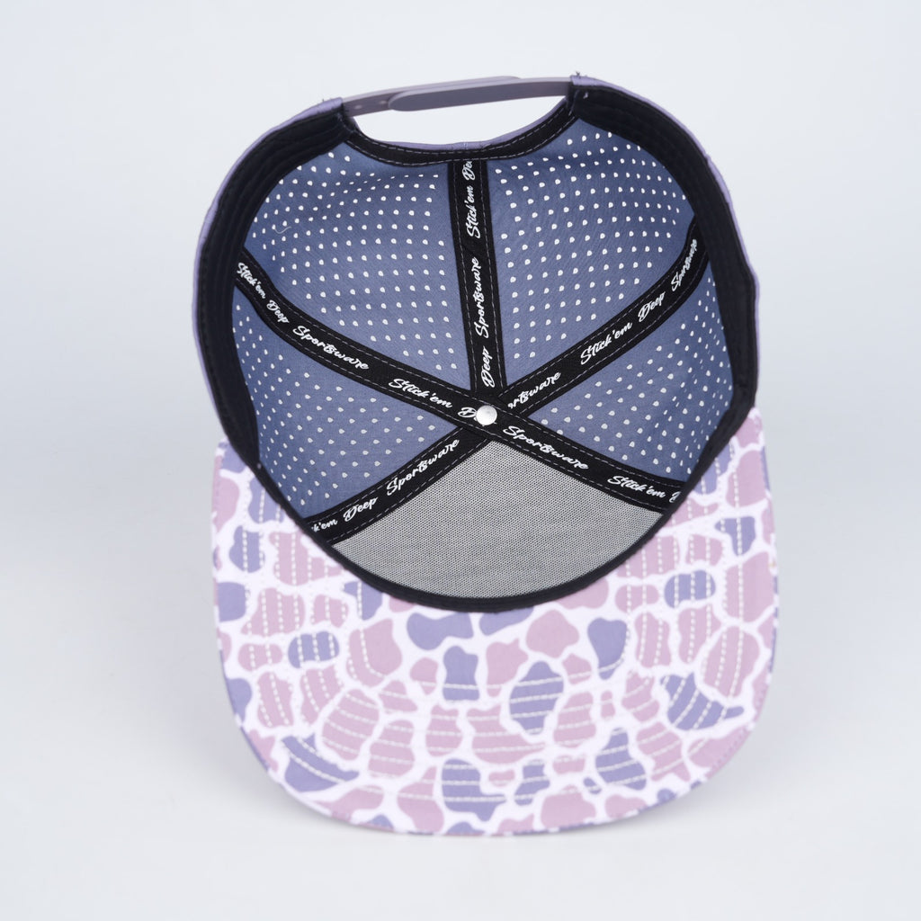 light shade of pink front with pink and grey camo