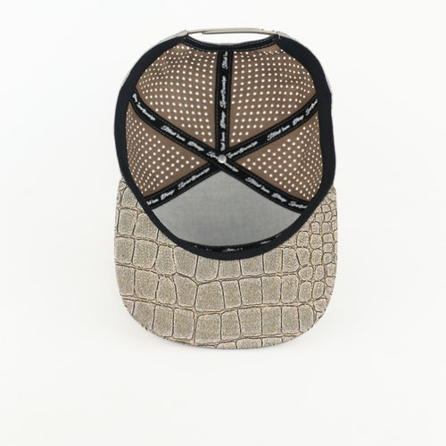 (YOUTH) grey front with alligator print and grey back