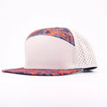 Stick'em Deep Gray Multicolor Lightning Duck Camo Flat Bill Snapback – Gray Back — front view