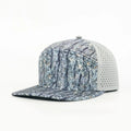 Stick'em Deep Gray Multicolor Tree Bark Camo Flat Bill Snapback – Gray Back — front view