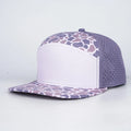 Stick'em Deep Light Pink & Pink Duck Camo Flat Bill Snapback – Purple Back — front view